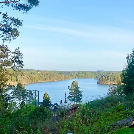 With Annex And View Over Oymarksjoen Сasa de vacaciones Orje