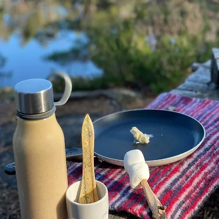 With Annex And View Over Oymarksjoen *